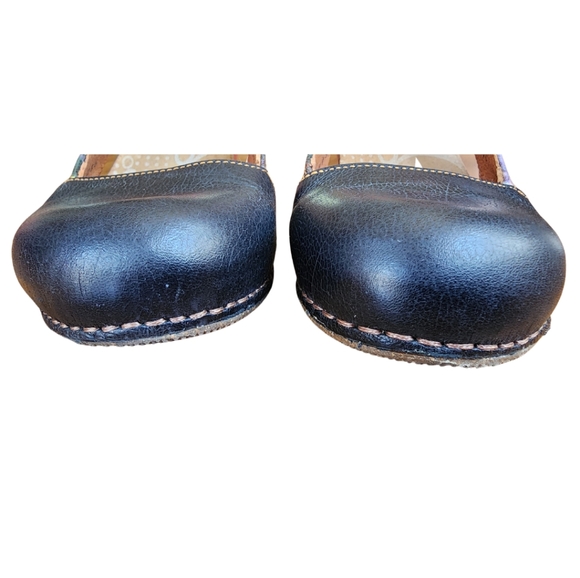 The Art Company 39 orange heel print leather shoes made in Spain EUC 8 8.5 9 - Picture 4 of 13